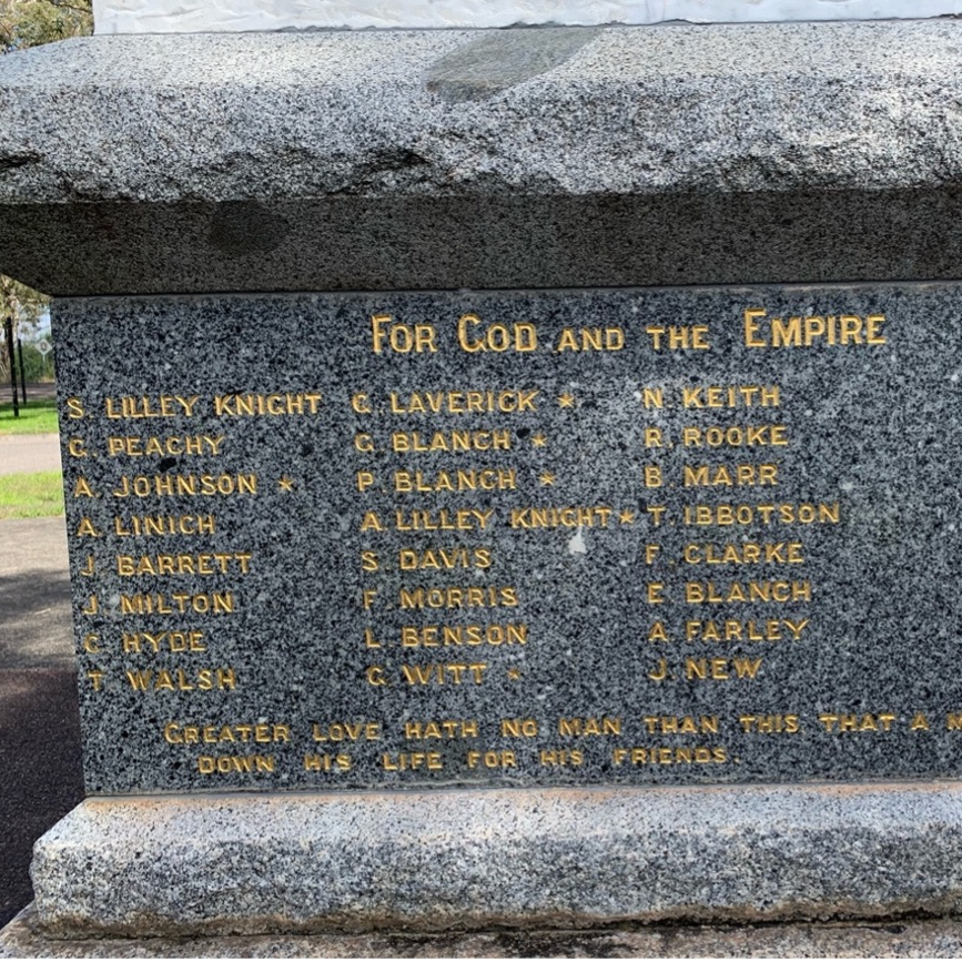 WORLD WAR ONE MEMORIAL AT&nbsp;KARUAH