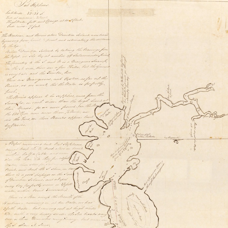First  Land Survey and Early Maps of Port&nbsp;Stephens