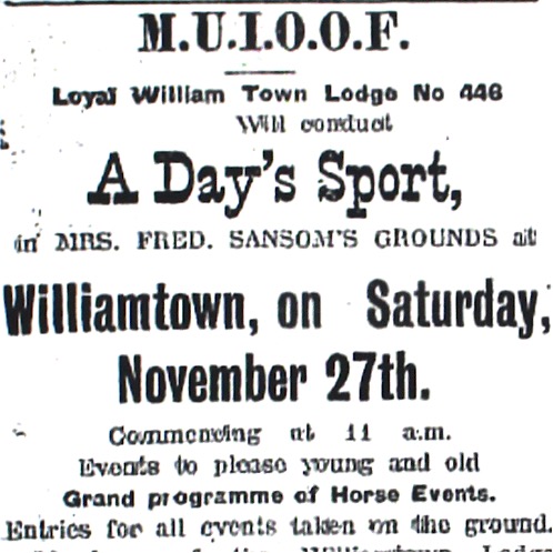 Early History of the Williamtown Lodge of the Manchester Unity Independent Order of Oddfellows – Port&nbsp;Stephens